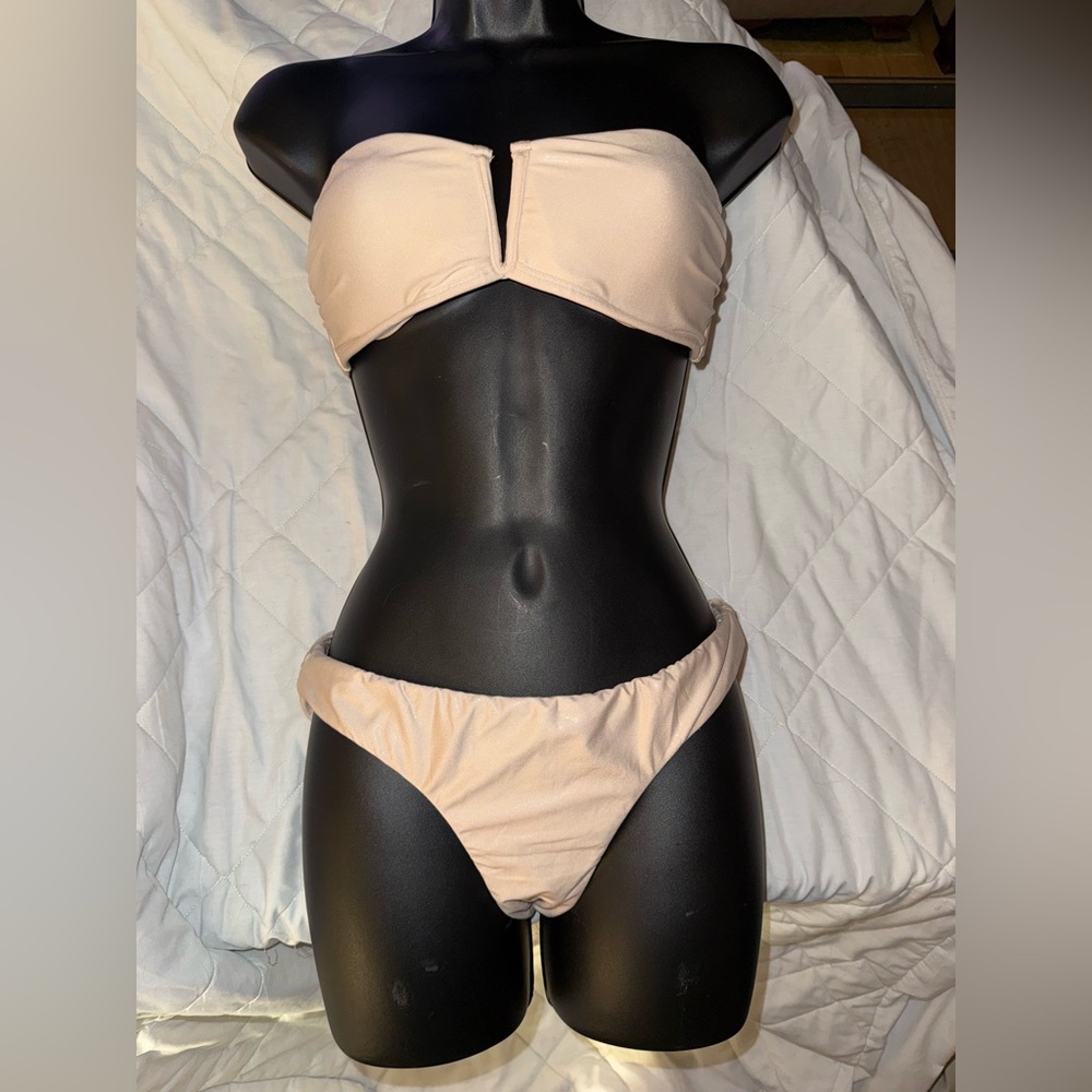 PilyQ Iridescent Bandeau Bikini Set